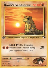 Brock's Sandshrew - 72/132 - Common - 1st Edition